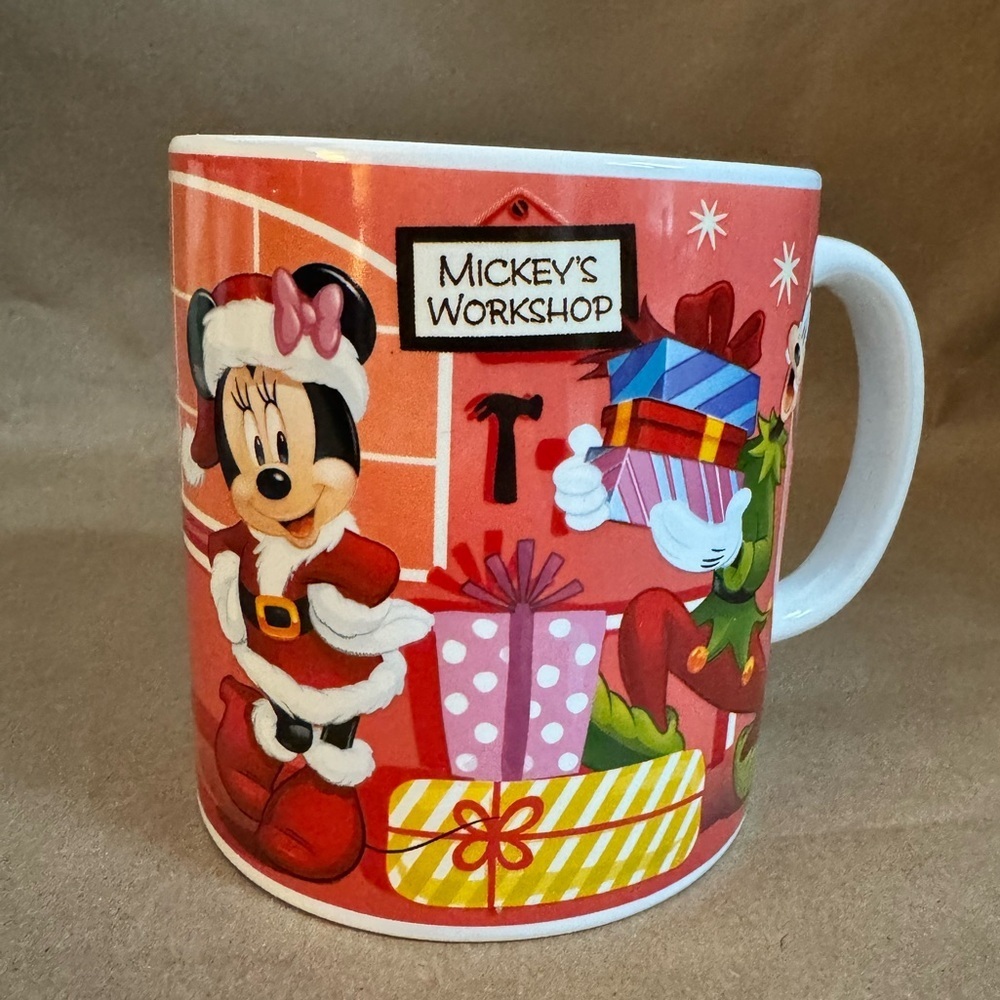 Disney Micky’s Workshop Christmas Character Mug (Mickey, Minnie, Donald, Goofy)